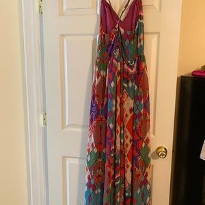 Anthropologie maxi w/ criss cross straps